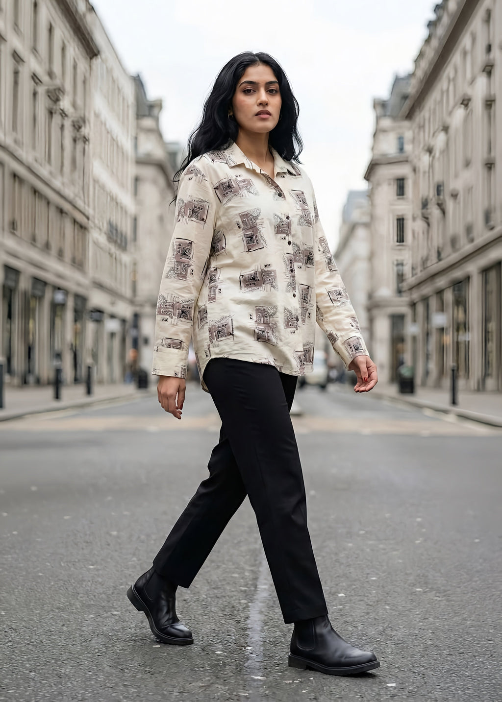 Ivory Sketch Shirt